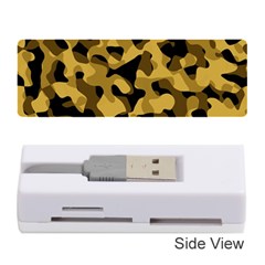 Black Yellow Brown Camouflage Pattern Memory Card Reader (stick) by SpinnyChairDesigns