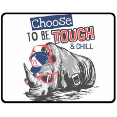 Choose To Be Tough & Chill Fleece Blanket (medium) 