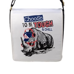 Choose To Be Tough & Chill Flap Closure Messenger Bag (l)