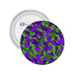 Purple and Green Camouflage 2.25  Buttons Front