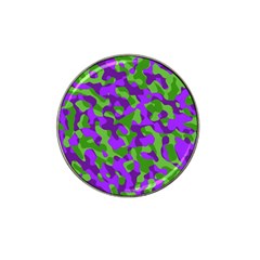 Purple And Green Camouflage Hat Clip Ball Marker (4 Pack) by SpinnyChairDesigns