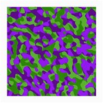 Purple and Green Camouflage Medium Glasses Cloth (2 Sides) Back