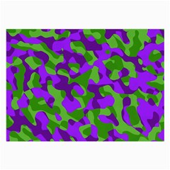 Purple and Green Camouflage Large Glasses Cloth