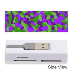 Purple and Green Camouflage Memory Card Reader (Stick)