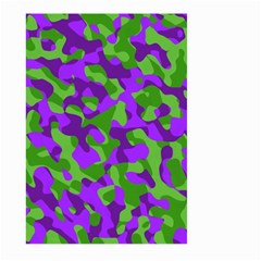 Purple And Green Camouflage Large Garden Flag (two Sides)