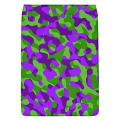 Purple And Green Camouflage Removable Flap Cover (l) by SpinnyChairDesigns