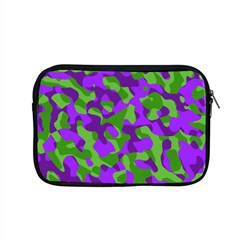 Purple and Green Camouflage Apple MacBook Pro 15  Zipper Case