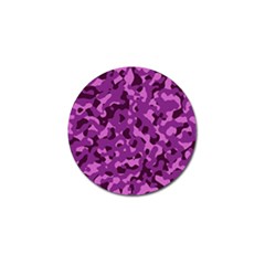 Dark Purple Camouflage Pattern Golf Ball Marker (4 Pack) by SpinnyChairDesigns