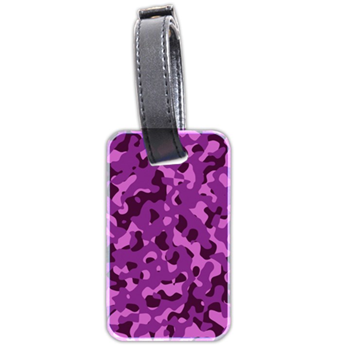 Dark Purple Camouflage Pattern Luggage Tag (two sides)