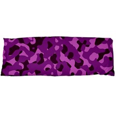 Dark Purple Camouflage Pattern Body Pillow Case Dakimakura (two Sides) by SpinnyChairDesigns