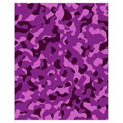 Dark Purple Camouflage Pattern Drawstring Bag (small) by SpinnyChairDesigns