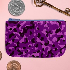 Dark Purple Camouflage Pattern Large Coin Purse