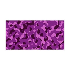 Dark Purple Camouflage Pattern Yoga Headband by SpinnyChairDesigns