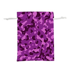 Dark Purple Camouflage Pattern Lightweight Drawstring Pouch (m) by SpinnyChairDesigns