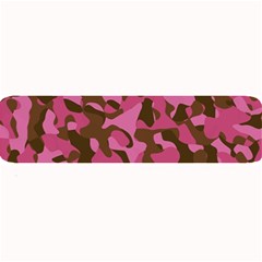 Pink And Brown Camouflage Large Bar Mats by SpinnyChairDesigns