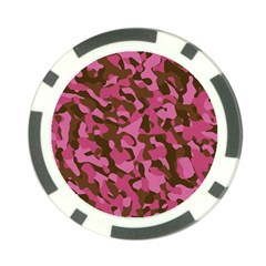 Pink And Brown Camouflage Poker Chip Card Guard (10 Pack) by SpinnyChairDesigns