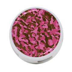 Pink And Brown Camouflage 4-port Usb Hub (one Side) by SpinnyChairDesigns