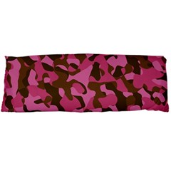 Pink And Brown Camouflage Body Pillow Case Dakimakura (two Sides) by SpinnyChairDesigns