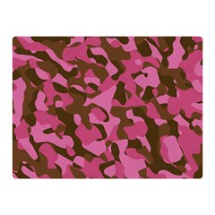 Pink And Brown Camouflage Double Sided Flano Blanket (mini)  by SpinnyChairDesigns