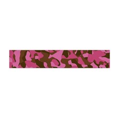 Pink And Brown Camouflage Flano Scarf (mini) by SpinnyChairDesigns