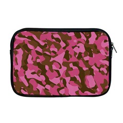 Pink And Brown Camouflage Apple Macbook Pro 17  Zipper Case by SpinnyChairDesigns