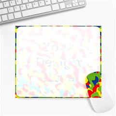 Colorful Rainbow Camouflage Pattern Large Mousepads by SpinnyChairDesigns