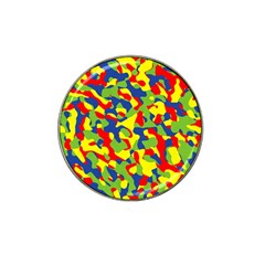 Colorful Rainbow Camouflage Pattern Hat Clip Ball Marker (10 Pack) by SpinnyChairDesigns