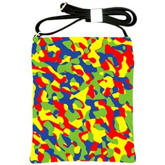 Colorful Rainbow Camouflage Pattern Shoulder Sling Bag