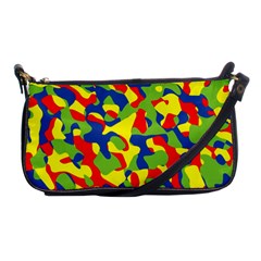 Colorful Rainbow Camouflage Pattern Shoulder Clutch Bag