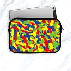 Colorful Rainbow Camouflage Pattern Apple Ipad Mini Zipper Cases by SpinnyChairDesigns