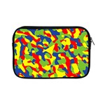 Colorful Rainbow Camouflage Pattern Apple iPad Mini Zipper Cases Front