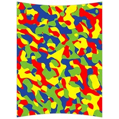 Colorful Rainbow Camouflage Pattern Back Support Cushion by SpinnyChairDesigns