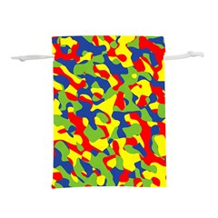 Colorful Rainbow Camouflage Pattern Lightweight Drawstring Pouch (s)