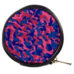 Blue and Pink Camouflage Pattern Mini Makeup Bag Front