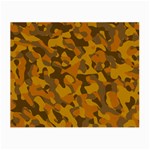 Brown and Orange Camouflage Small Glasses Cloth Front