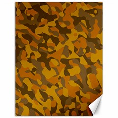 Brown And Orange Camouflage Canvas 12  X 16  by SpinnyChairDesigns