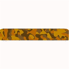 Brown And Orange Camouflage Small Bar Mats by SpinnyChairDesigns