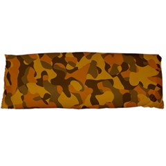 Brown And Orange Camouflage Body Pillow Case Dakimakura (two Sides) by SpinnyChairDesigns