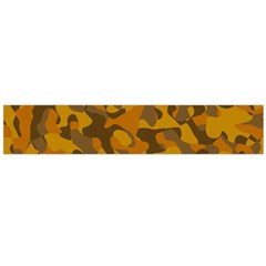 Brown And Orange Camouflage Large Flano Scarf  by SpinnyChairDesigns