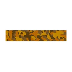 Brown And Orange Camouflage Flano Scarf (mini) by SpinnyChairDesigns