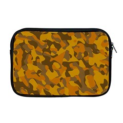 Brown And Orange Camouflage Apple Macbook Pro 17  Zipper Case by SpinnyChairDesigns