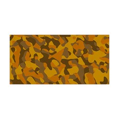 Brown And Orange Camouflage Yoga Headband by SpinnyChairDesigns