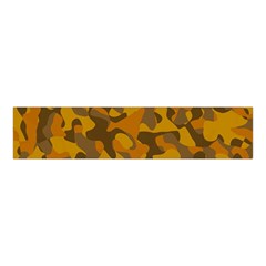 Brown And Orange Camouflage Velvet Scrunchie by SpinnyChairDesigns