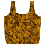 Brown and Orange Camouflage Full Print Recycle Bag (XXL) Front