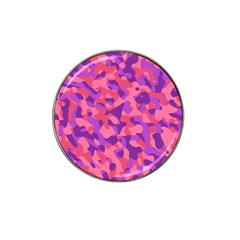 Pink And Purple Camouflage Hat Clip Ball Marker (4 Pack) by SpinnyChairDesigns