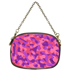 Pink And Purple Camouflage Chain Purse (two Sides) by SpinnyChairDesigns