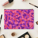 Pink and Purple Camouflage Cosmetic Bag (Large) Back