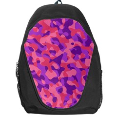 Pink And Purple Camouflage Backpack Bag by SpinnyChairDesigns