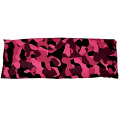 Black And Pink Camouflage Pattern Body Pillow Case (dakimakura) by SpinnyChairDesigns