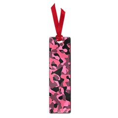 Black And Pink Camouflage Pattern Small Book Marks by SpinnyChairDesigns